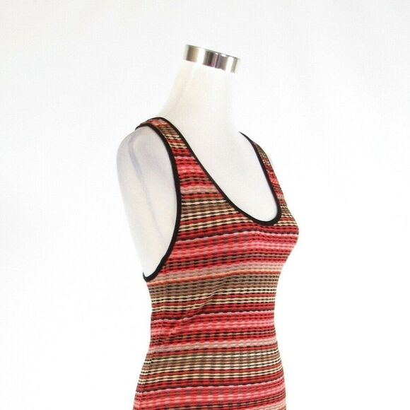 Coral orange MISSONI bodycon dress 4 - Picture 4 of 8